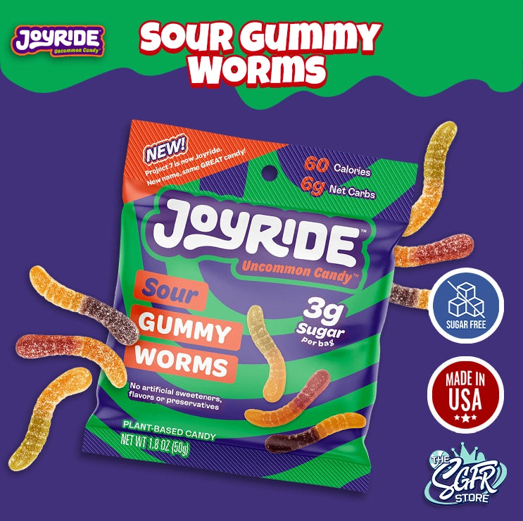 JOYRIDE Sour Gummy Worms 50g