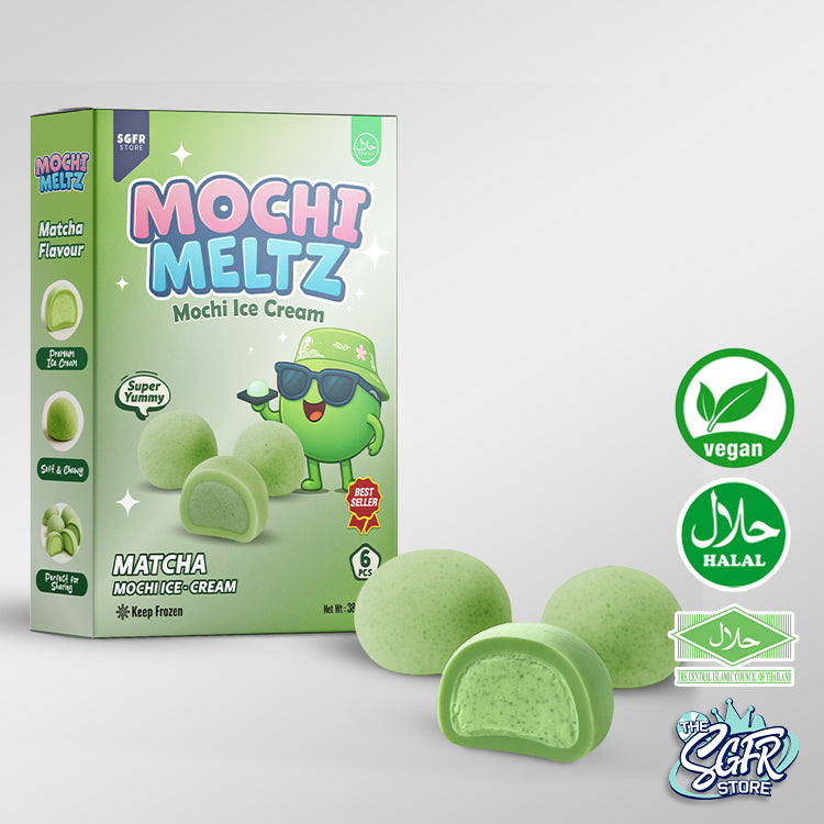 Mochi Meltz, Matcha Mochi Ice Cream, Vegan