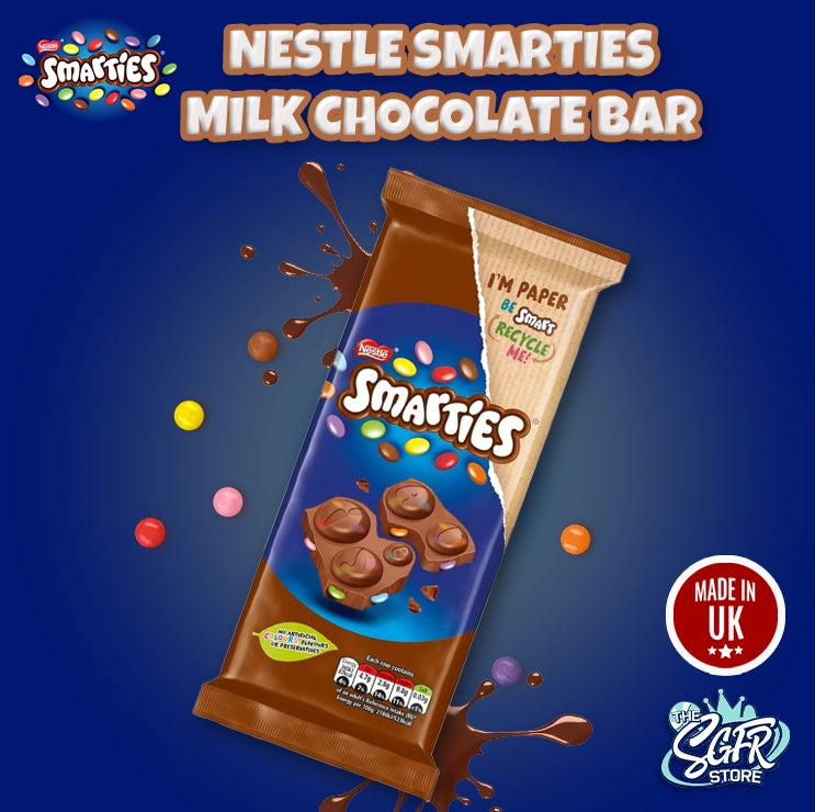 Smarties Milk Chocolate Bar (UK)