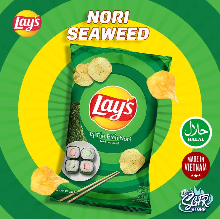 Lays Nori Seaweed, Halal (Made in Vietnam)