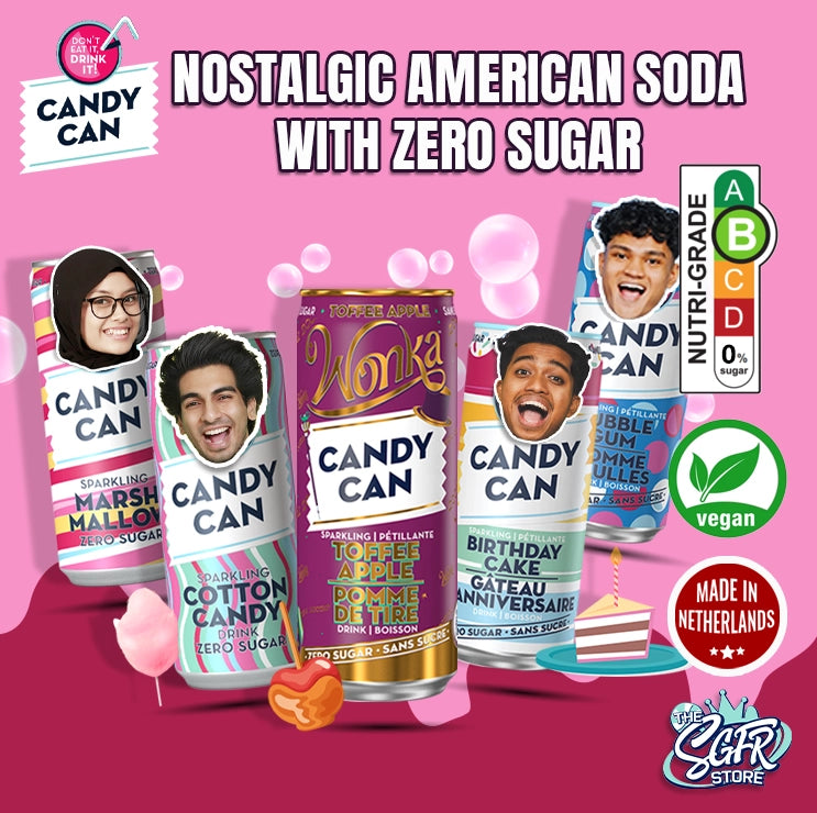 Candy Can (Nostalgic American Soda) with Zero Sugar