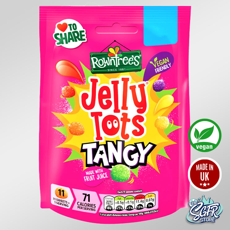 Rowntree's Jelly Tots Tangy 140g (Vegan)