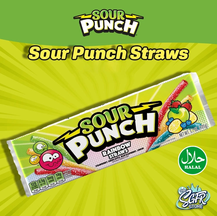 Sour Punch Straws Rainbow (Halal) – The SGFR Store