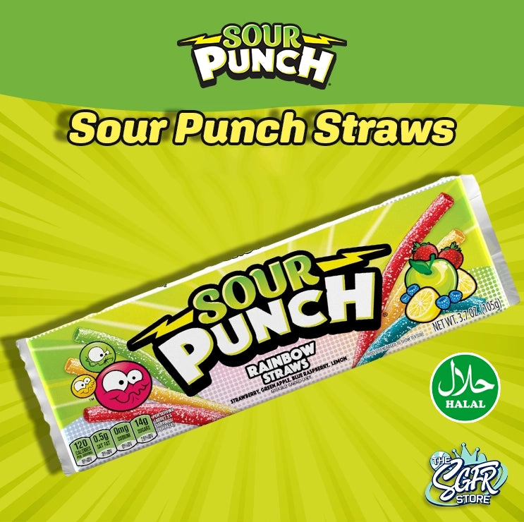 Sour Punch Straws (Halal)