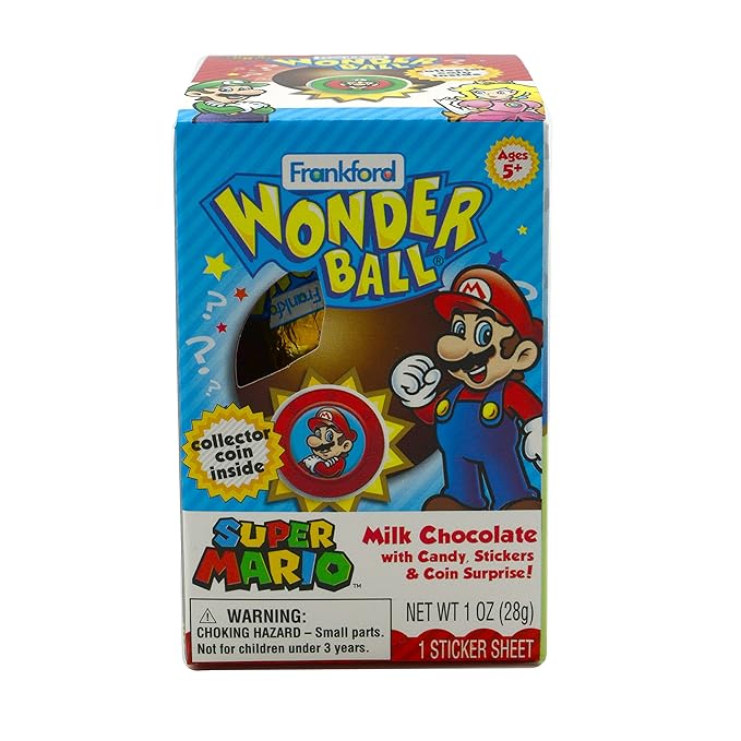 Super Mario Milk Chocolate Wonder Ball with Collectible Coin (Limited Edition)