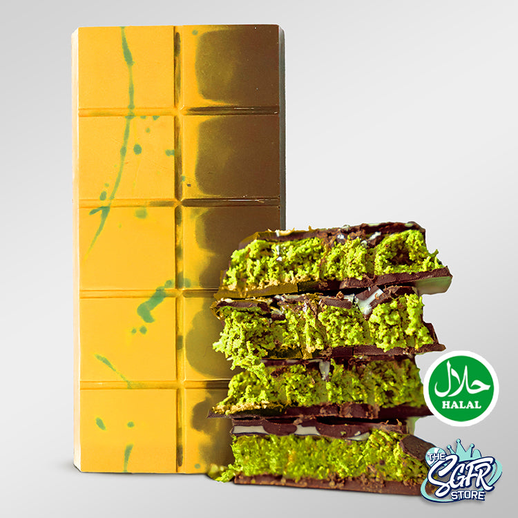 Dubai Pistachio Kunafa Chocolate (200g) | Cwumble Cwunch