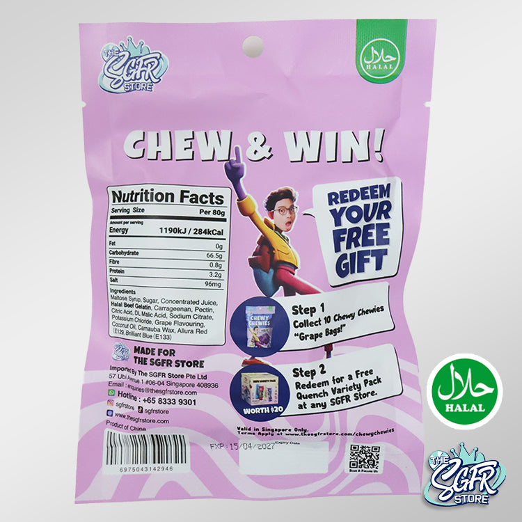 Chewy Chewies, Grape Gummies