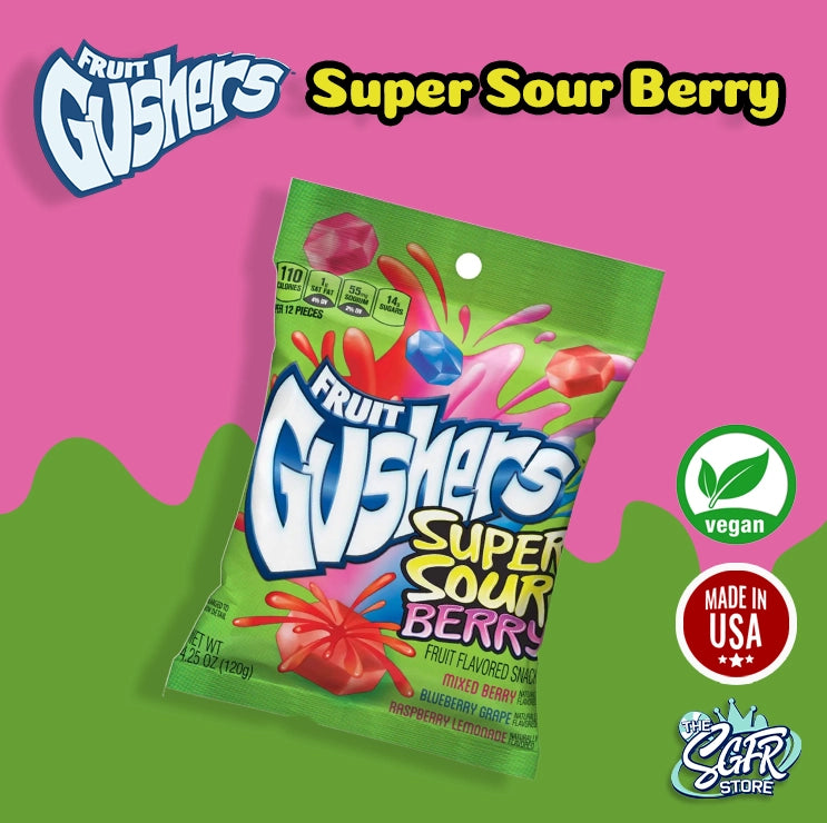 Fruit Gushers | Super Sour Berry