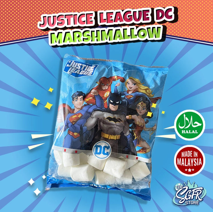 Justice League DC Marshmallow Twist (Halal)