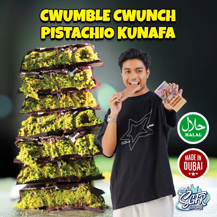 Dubai Pistachio Kunafa Chocolate (200g) | Cwumble Cwunch