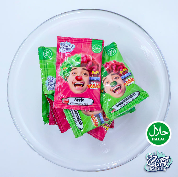 Sour Popping Candy (Apple & Watermelon)