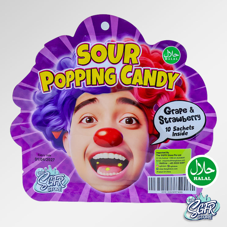 Sour Popping Candy (Grape & Strawberry)