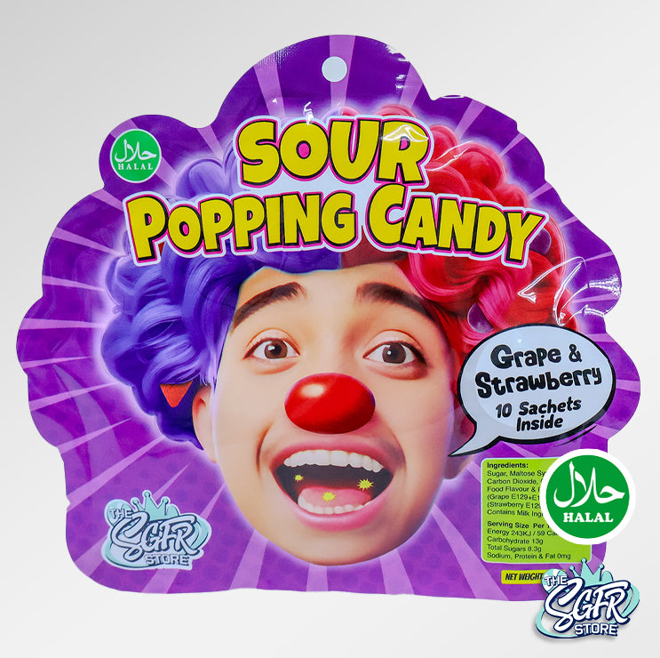 Sour Popping Candy (Grape & Strawberry)