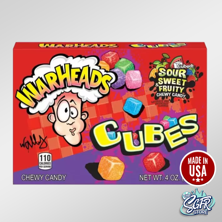 Warheads Box - Chewy Fruity Cubes