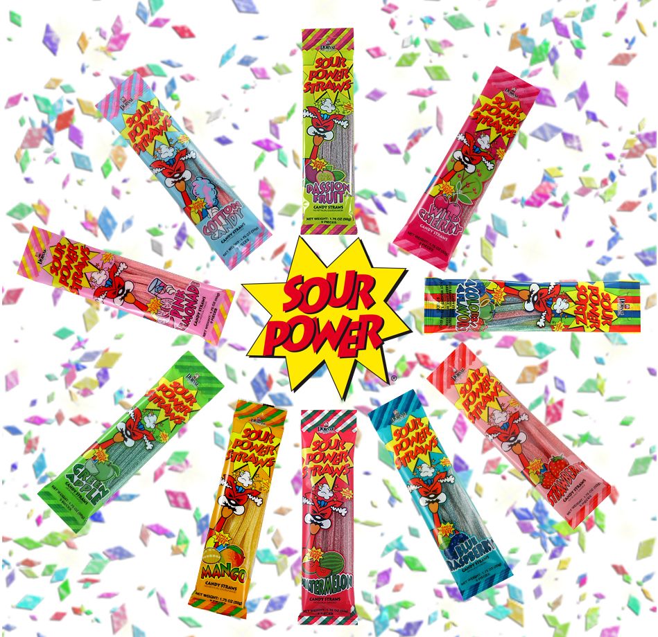 Sour Power Straws (50g)