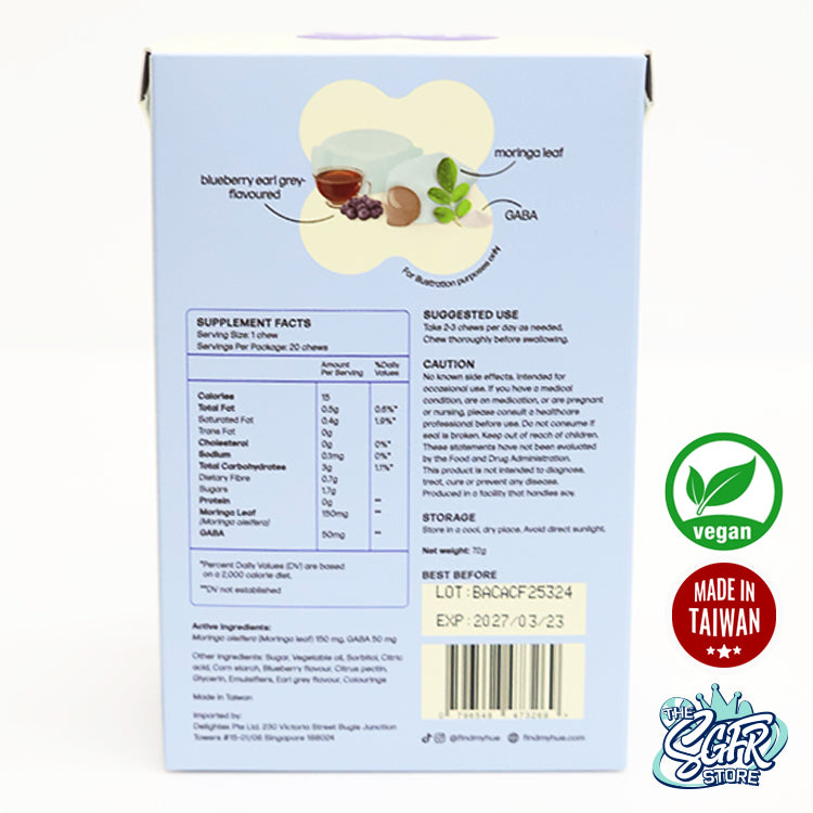 Calming Chew! Earl Grey Tea Flavoured with Moringa, Vegan