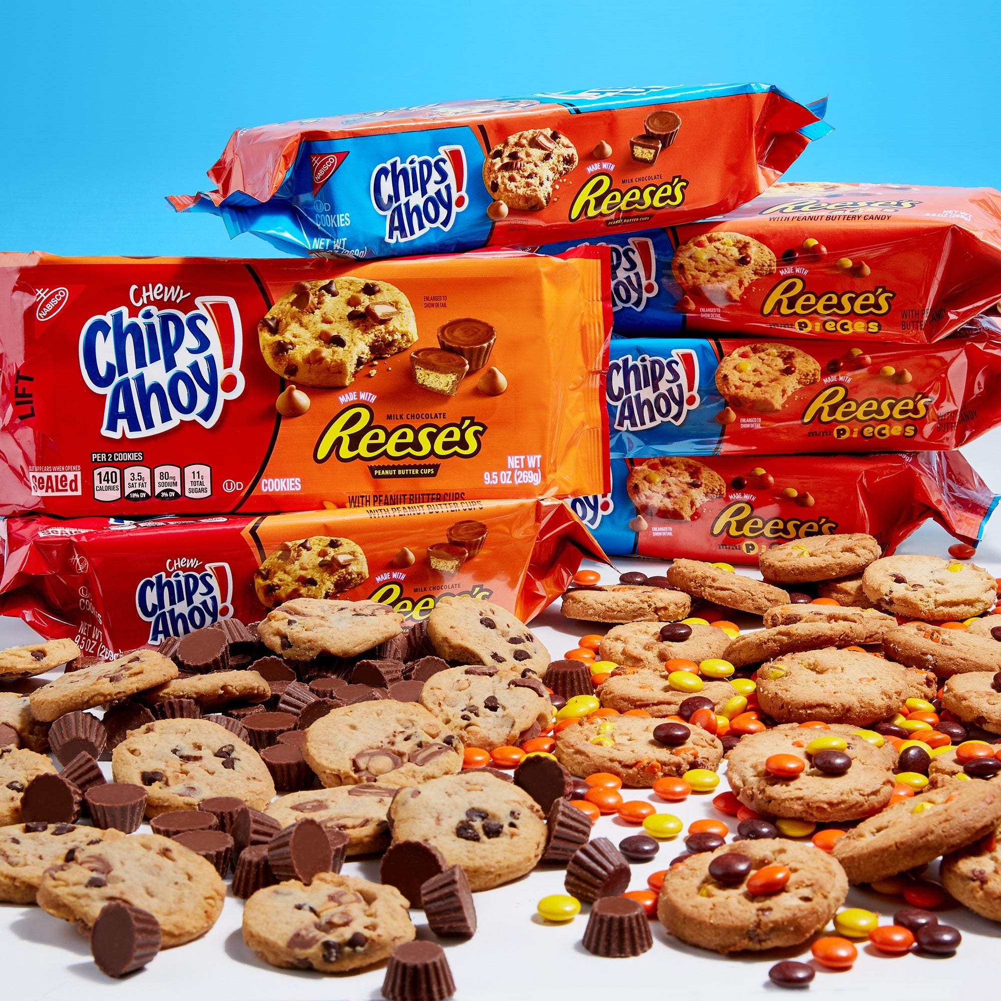 Nabisco Chips Ahoy Reeses Chewy With Peanut Butter Cup, 269 g