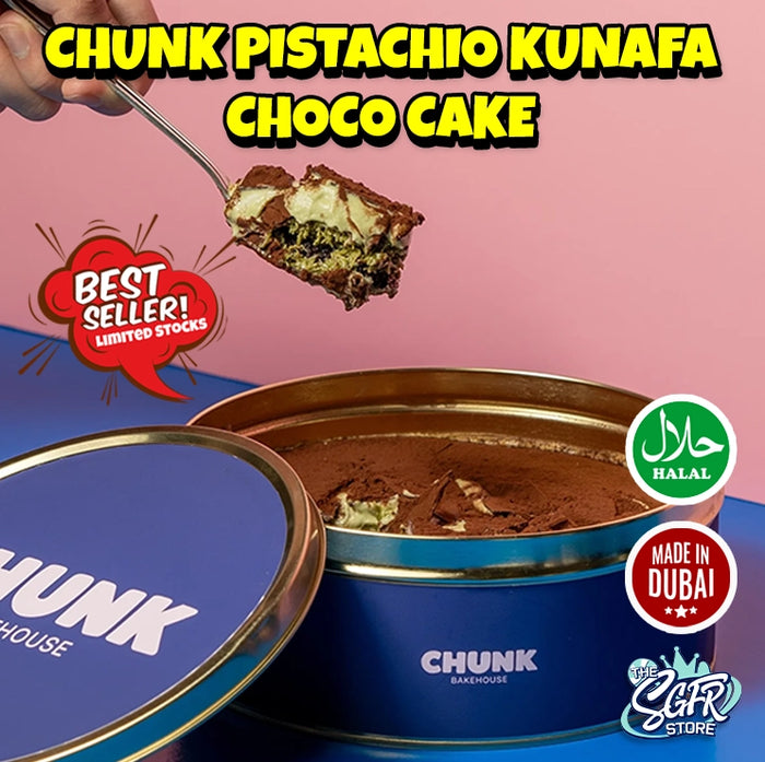 Chunk Pistachio Kunafa Choco Cake (Best Seller)