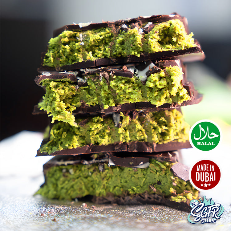 Dubai Pistachio Kunafa Chocolate (200g) | Cwumble Cwunch