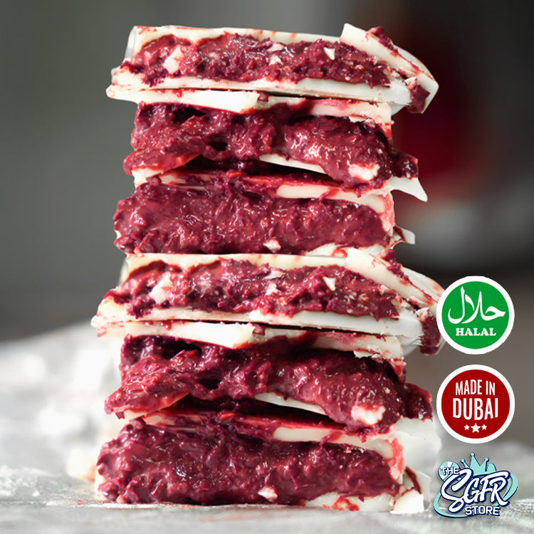 Red Velvet Kunafe Dubai Chocolate (200g) | Cwumble Cwunch