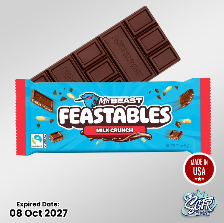 Feastables by MrBeast Milk Chocolate Bar Milk Crunch (60g)