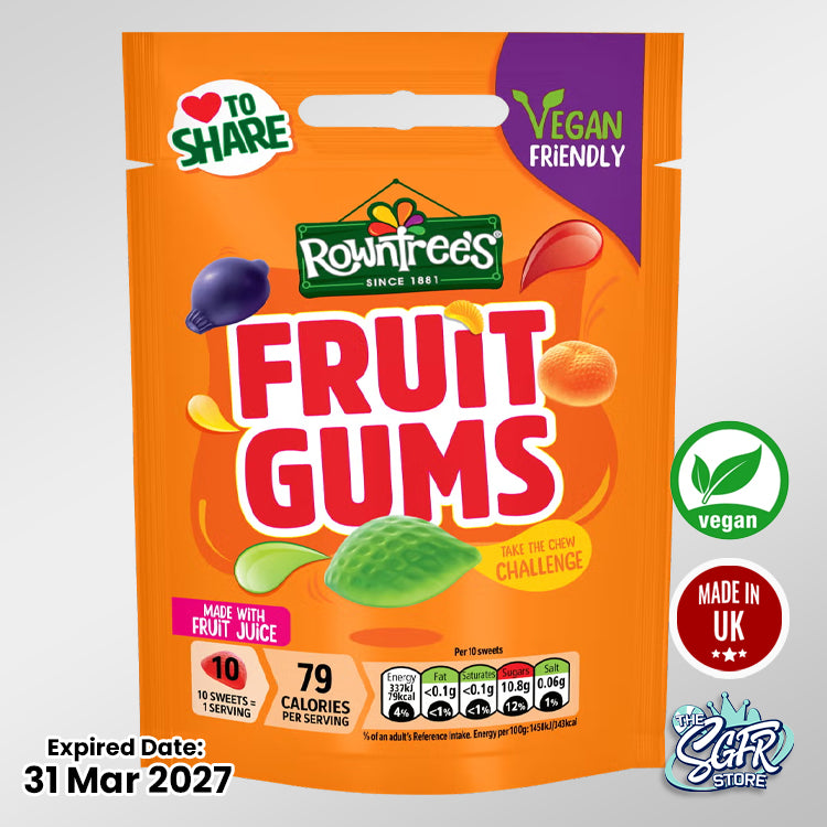 Rowntree's Fruit Gums 150g (Vegan)