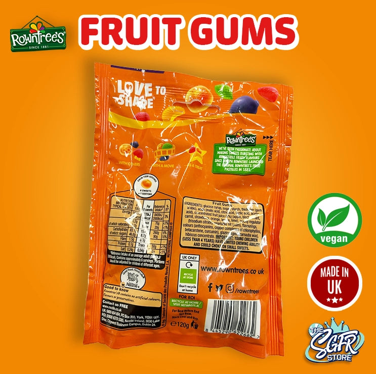 Rowntree's Fruit Gums 150g (Vegan)