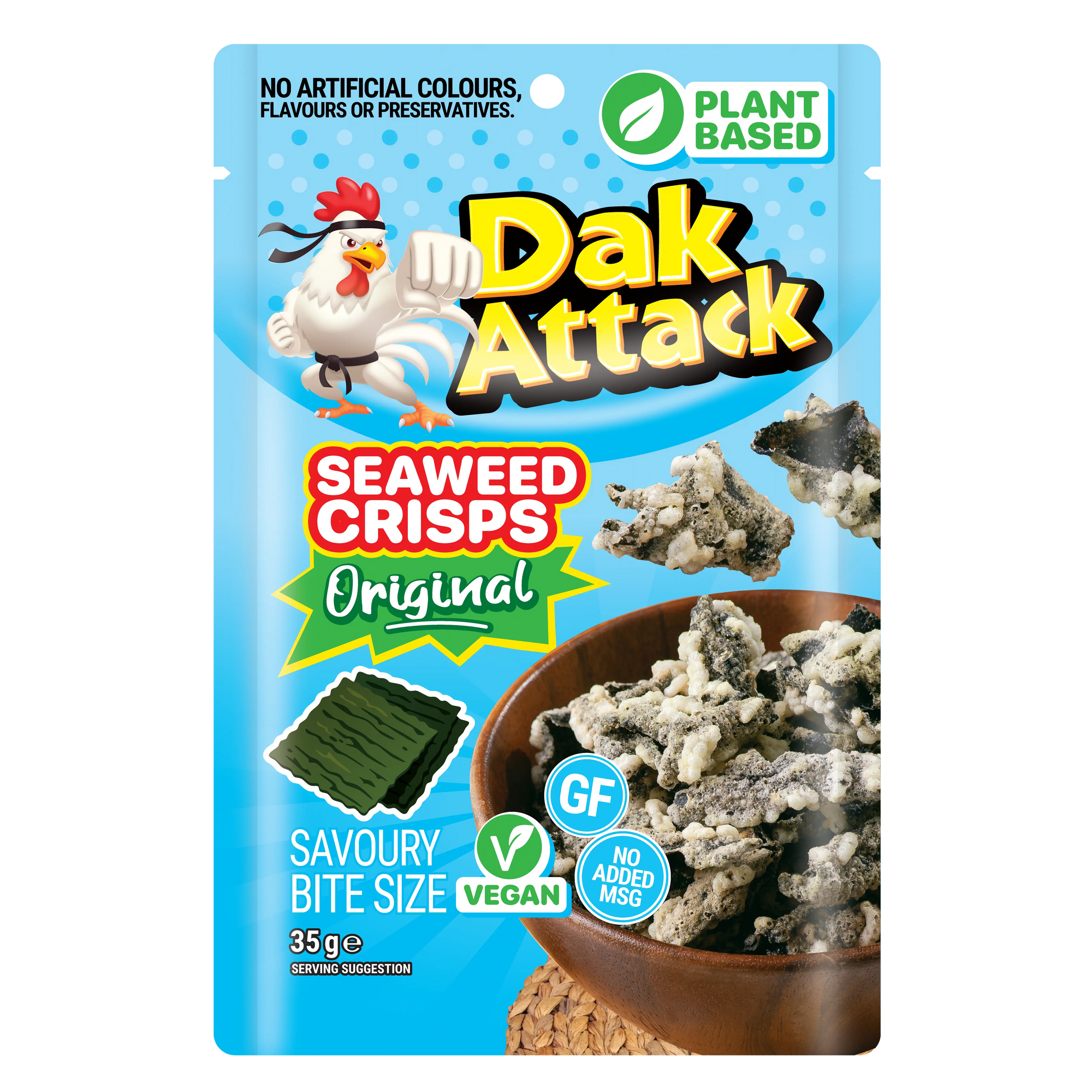 Korean Seaweed Crisps Original (No MSG)