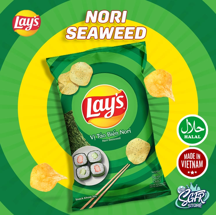 Lays Nori Seaweed, Halal (Made in Vietnam)