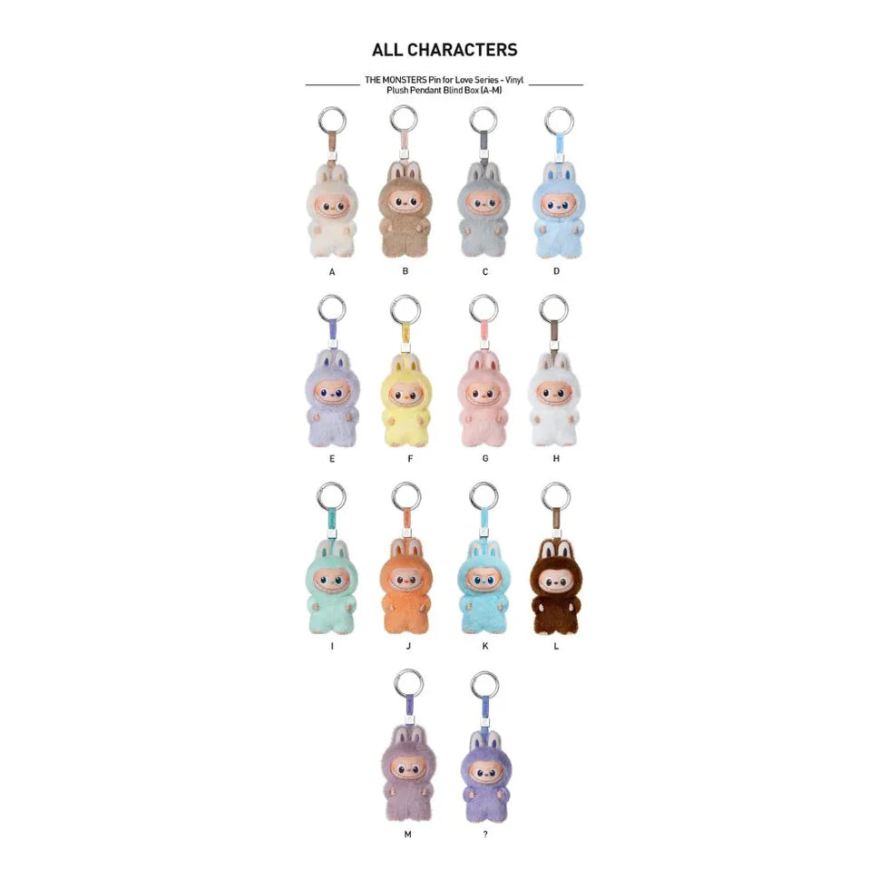LABUBU | The Monsters Pin For Love Series, Yellow Box A-M LABUBU | The Monsters Pin For Love Series, Yellow Box A-M