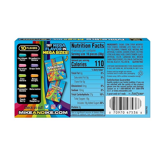 Mike & Ike Candy Mega Mix (120g)