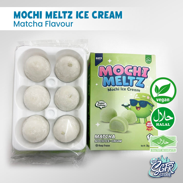 Mochi Meltz, Matcha Mochi Ice Cream, Vegan