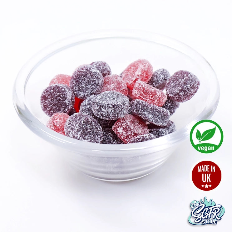 Rowntrees Fruit Pastilles Strawberry & Blackcurrant 143g (Vegan)