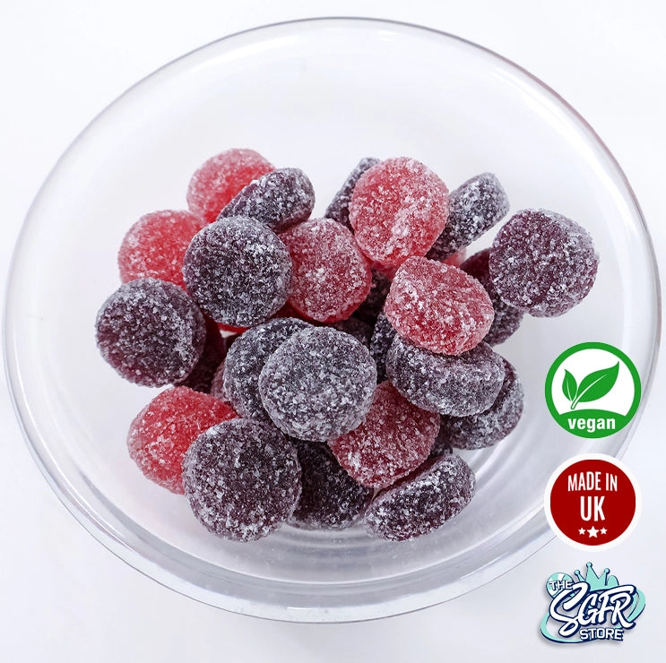 Rowntrees Fruit Pastilles Strawberry & Blackcurrant 143g (Vegan)