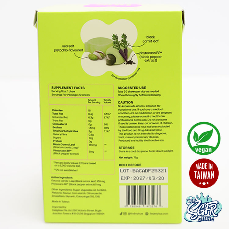 Fulfilling Chew! Contains Black Carrot Leaf, Vegan