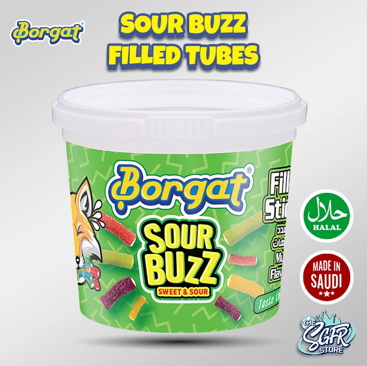 Borgat Sour Buzz Filled Tubes (Halal)