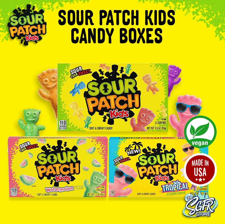 Sour Patch Kids Candy Boxes 3.5oz (Vegan)
