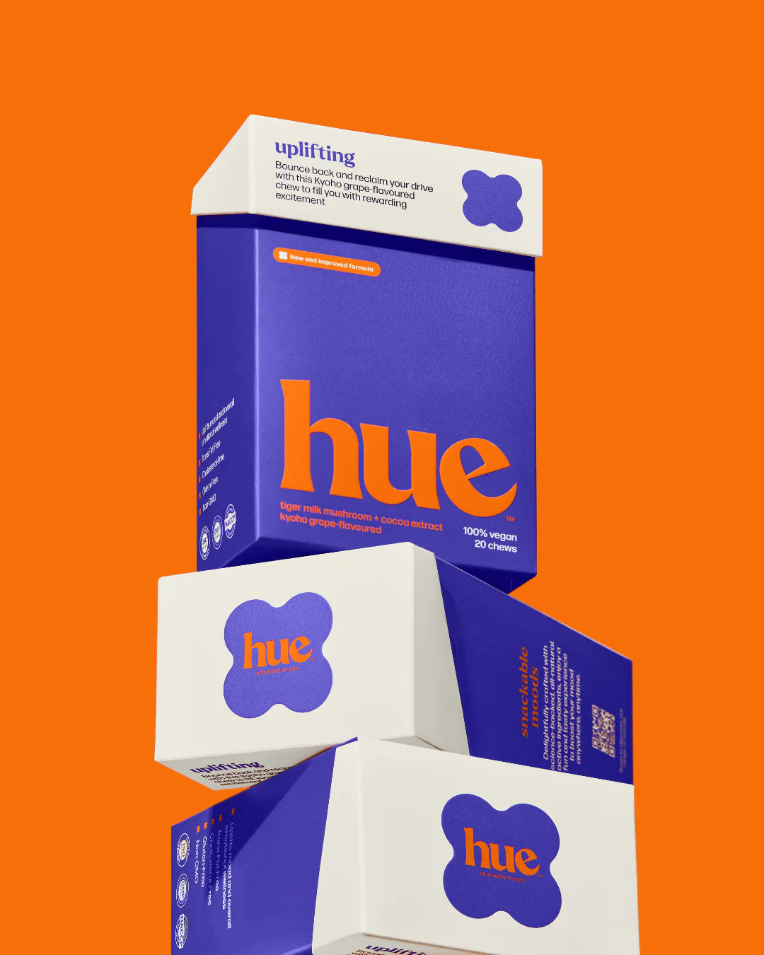 Uplifting Chew! Contains Kyoho Grape with Tiger Milk Mushroom + Cocoa, Vegan