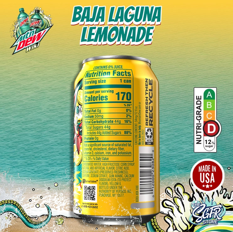 Mountain Dew Baja Laguna Lemonade (2024 Limited Edition)