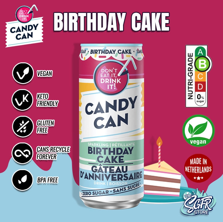 Candy Can (Nostalgic American Soda) with Zero Sugar