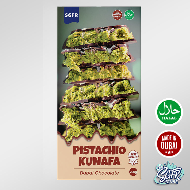 Dubai Pistachio Kunafa Chocolate (200g) | Cwumble Cwunch