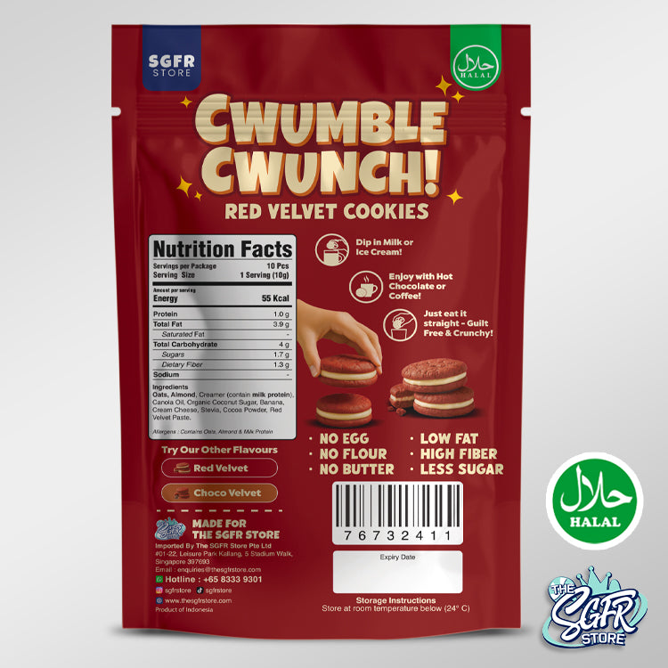 Cwumble Cwunch! Red Velvet Cookies