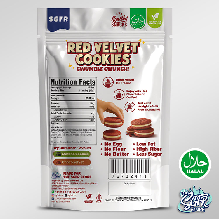 Butterless Red Velvet Cookies