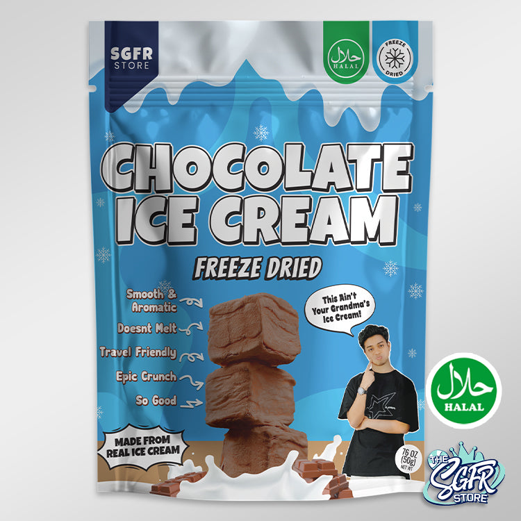 Freeze Dried Chocolate Ice Cream (50g) Halal