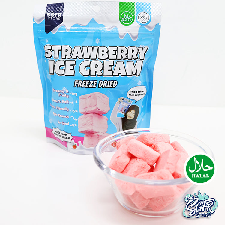 Freeze Dried Strawberry Ice Cream (50g) Halal
