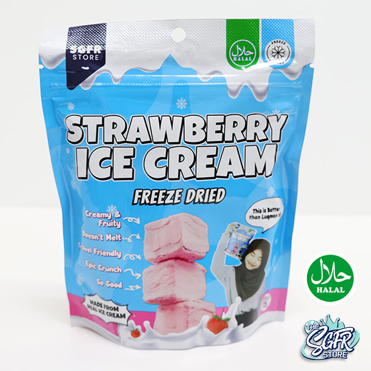 Freeze Dried Strawberry Ice Cream (50g) Halal