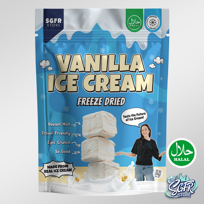 Freeze Dried Vanilla Ice Cream 50g, Halal