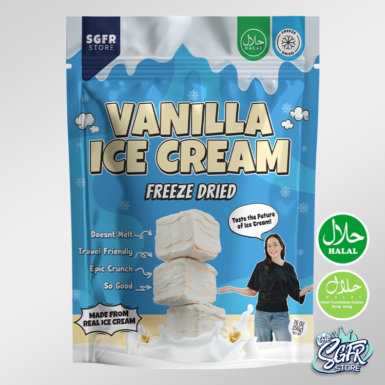 Freeze Dried Vanilla Ice Cream 50g, Halal