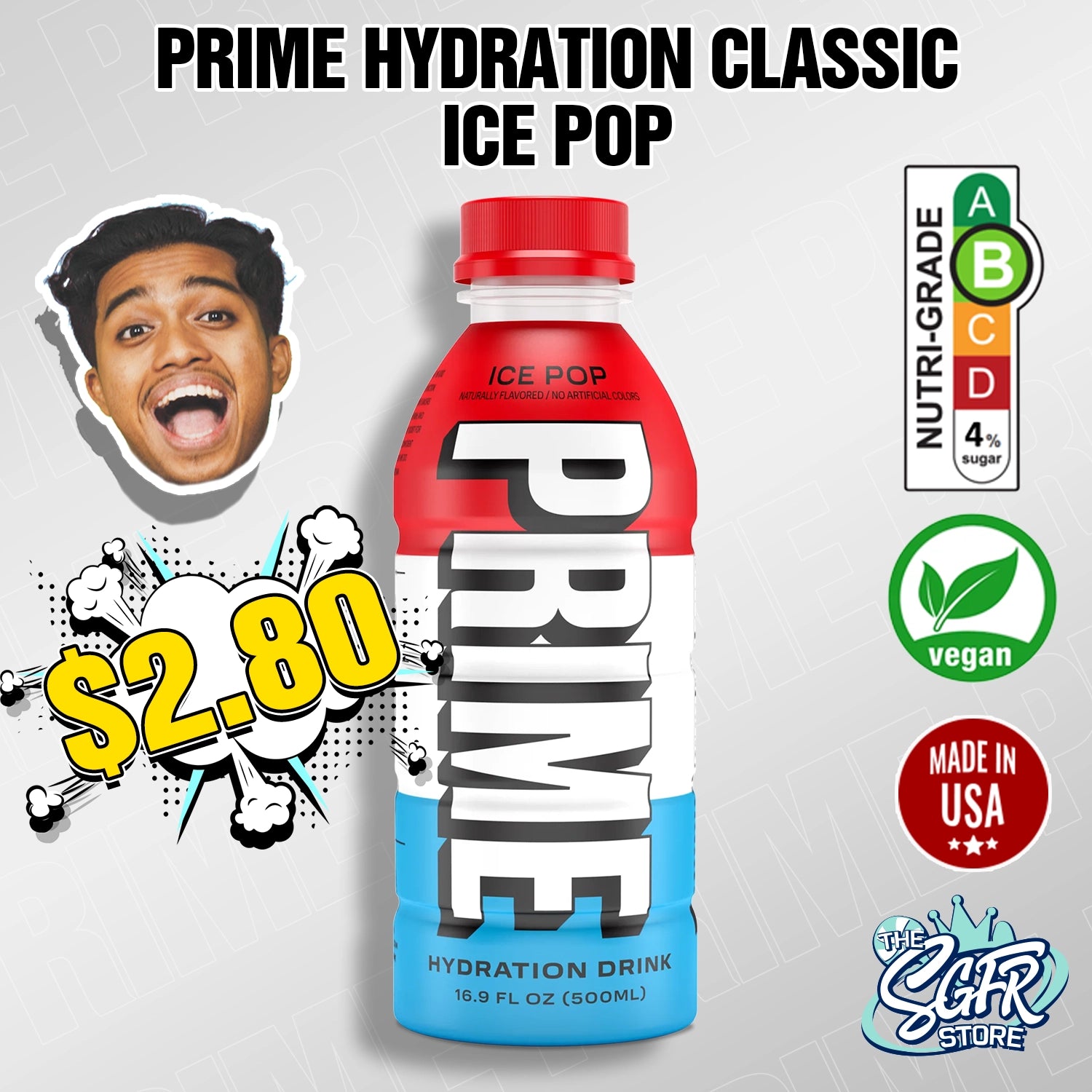 Prime Hydration Classic Ice Pop