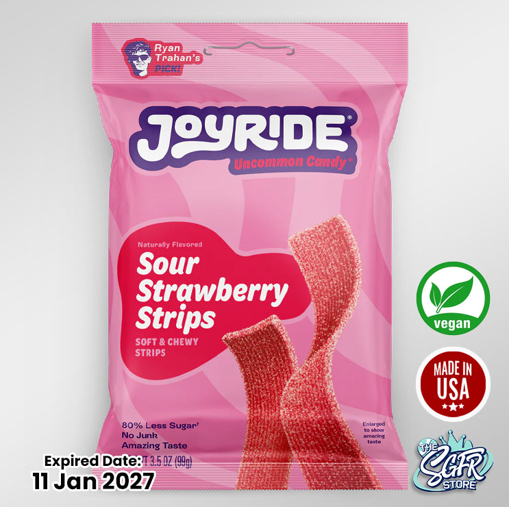 Joyride Sour Strawberry Strips (Plant Based), 99g